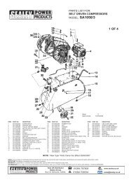 Parts for the Compressor 200ltr Belt Drive with Alloy ... - Sitebox Ltd