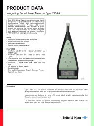 Engelsk Product Data Integrating Sound Level Meter Type ... - UPC