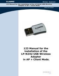 123 Manual for the installation of the LP-N24U USB ... - LanPro