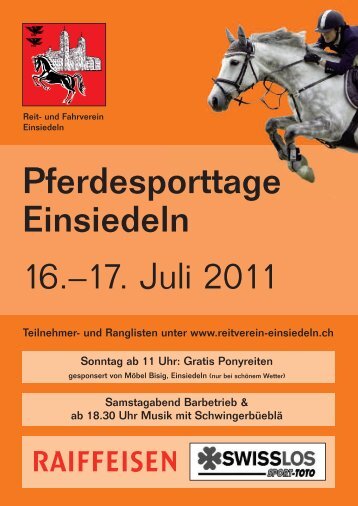 Sonntag, 17. Juli 2011 - Reitverein Einsiedeln