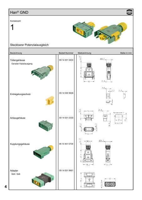 HARTING Han GND - Flyer 98 42 937 0101