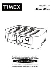 T123 User Manual - TIMEX Audio