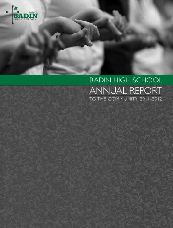 Badin Annual Report 2012.indd - Stephen T. Badin High School