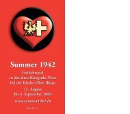 Summer 1942 Freilichtspiel in der alten Kiesgrube Punt bei der ...