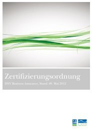 Zertifizierungsordnung - DNV Business Assurance