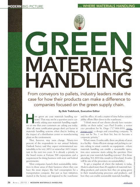 Modern Materials Handling - April 2010