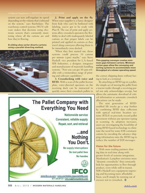 Modern Materials Handling - April 2010