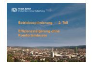 Betriebsoptimierung - Energie Zentralschweiz