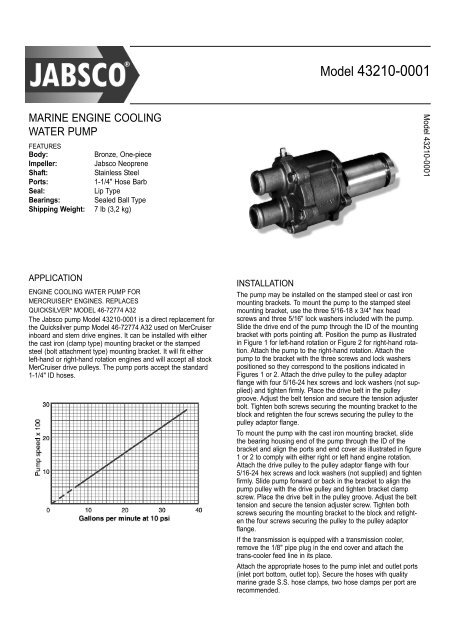 0682 (43210 Mercruiser Pump).qxd - LFS Marine and Outdoor