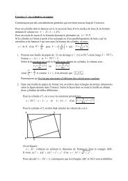 Exercice 2 : les cylindres en papier