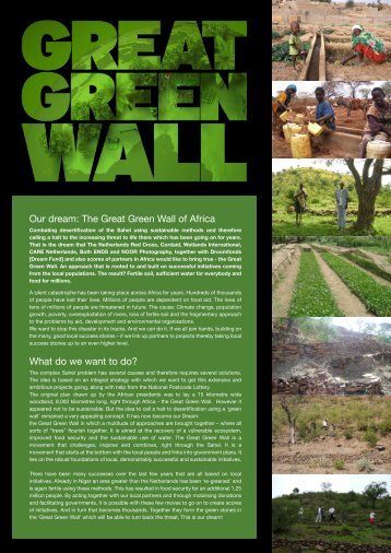 Our dream: The Great Green Wall of Africa What do ... - Climate Centre