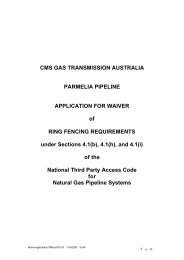 CMS GAS TRANSMISSION AUSTRALIA PARMELIA PIPELINE ...
