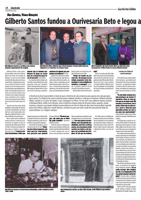 Cronologia - Gazeta Das Caldas