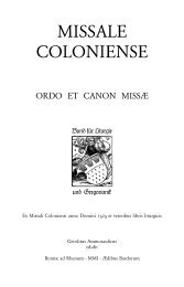 Ordo Missae Coloniensis - Pax et bonum