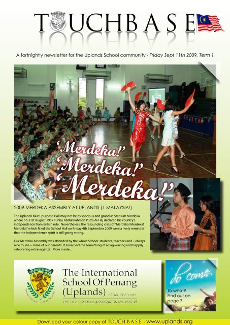 TOUCHB A S E TOUCHB A S E - The International School Of Penang