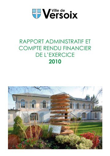 Compte rendu administratif 2010 - Versoix