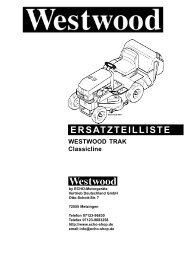 Westwood Ersatzteile 2001 - Gartentechnik-Bremen