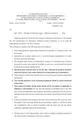 Purchase of Laboratory items â Calling for Quotation - Department of ...