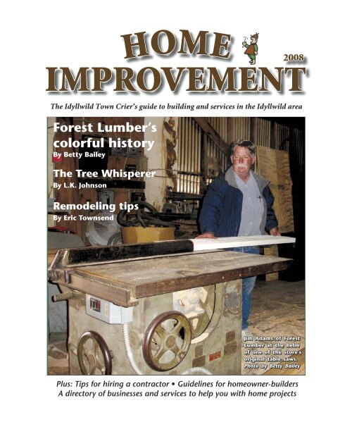 Forest Lumber's colorful history - Idyllwild Town Crier