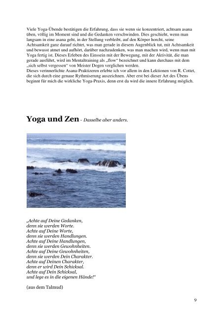 Yoga und Zen