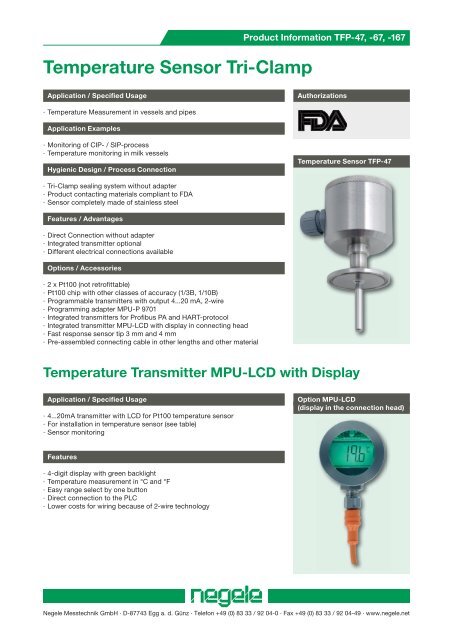 2 Meter PT100/ Temperature Sensor//Cable Guide With PVC Cable 3-Conductor Connection 1 Sensor Up To 105/°C