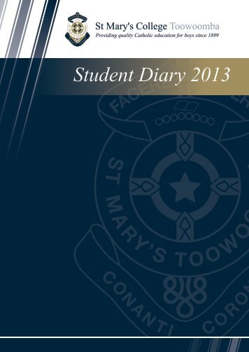 to download the Student Diary as a PDF. - St Mary's College