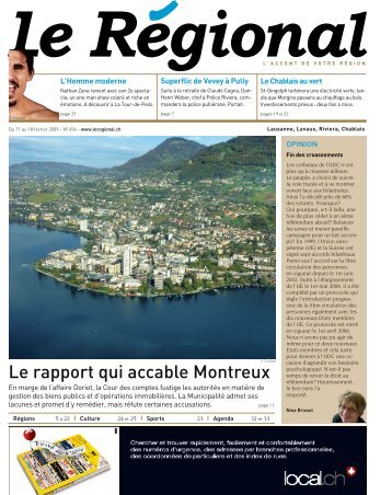 Le rapport qui accable Montreux - Le Régional