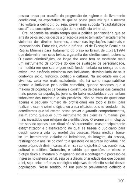 (os) no Sistema Prisional - CREPOP - Conselho Federal de Psicologia