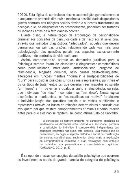 (os) no Sistema Prisional - CREPOP - Conselho Federal de Psicologia