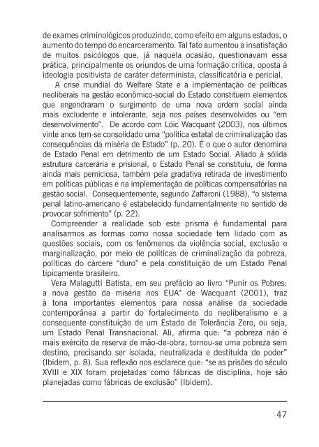 (os) no Sistema Prisional - CREPOP - Conselho Federal de Psicologia