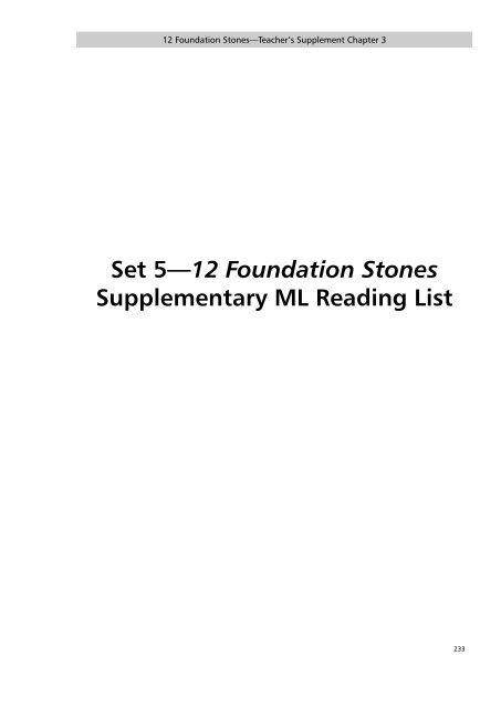 12 Foundation Stones Course - TFI Online