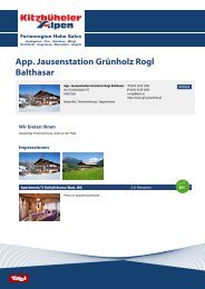 App. Jausenstation Grünholz Rogl Balthasar - Ferienregion Hohe ...