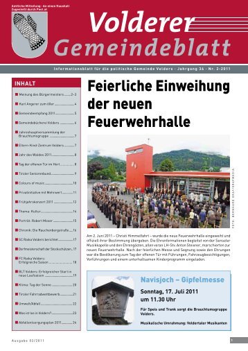 Volderer Gemeindeblatt - Gemeinde Volders - Land Tirol