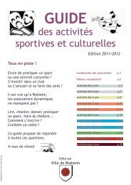 des activités sportives et culturelles - Twikee