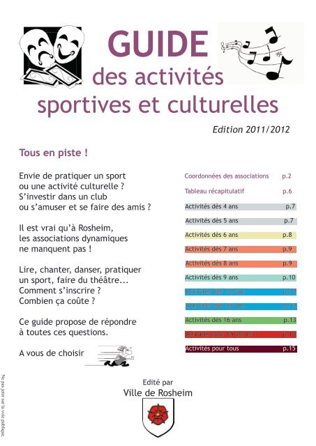 des activités sportives et culturelles - Twikee