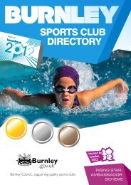 SPORTS CLUB DIRECTORY - Burnley Borough Council