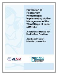 Implementing Active Management of the Third Stage of Labor (AMTSL)