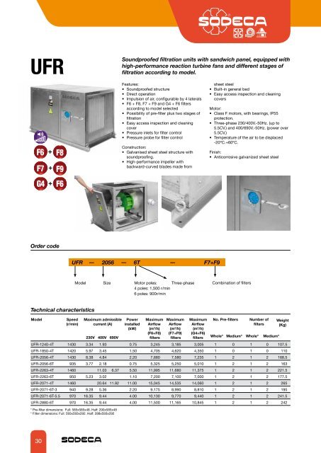 HEAT RECOVERY AND FILTRATION UNITS - Sodeca