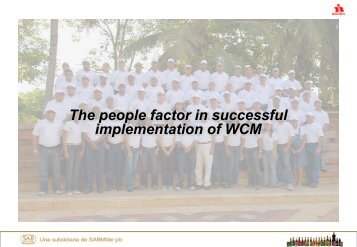 The people factor in successful implementation of WCM - TRACC