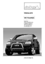 PREISLISTE VW TOUAREG - Auto-Stieger