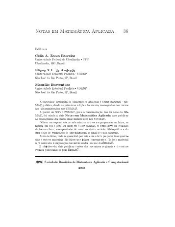 Notas em MatemÃ¡tica Aplicada 36 - LaboratÃ³rio de MatemÃ¡tica ...