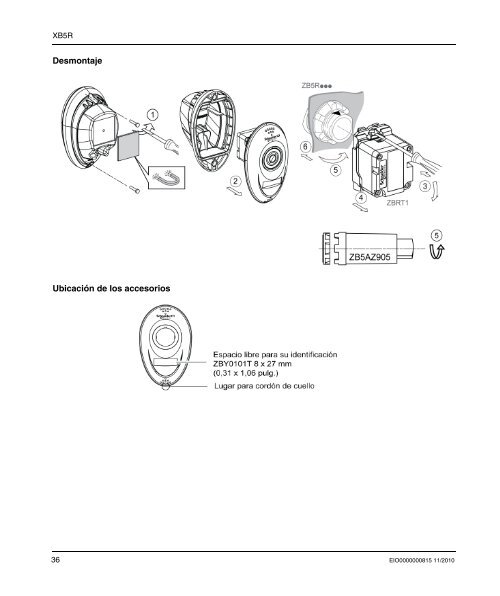 Hoja de datos XB5R - Schneider Electric