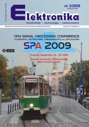 Elektronika 2009-03.pdf - Instytut SystemÃ³w Elektronicznych