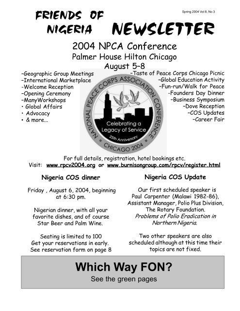 NEWSLETTER - Friends of Nigeria