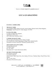 GUADAGNINO LUCA - TNA Artist Management