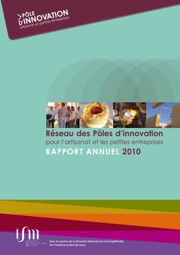 RÃ©seau des PÃ´les d'innovation RaPPoRt annuel 2010 - Institut ...