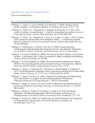 Publications (Dec. 2011) of Christoph Flückiger *peer reviewed ...
