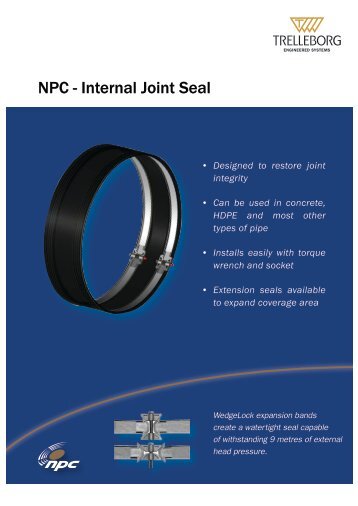 NPC - Internal Joint Seal NPC - In - Trelleborg.com.au