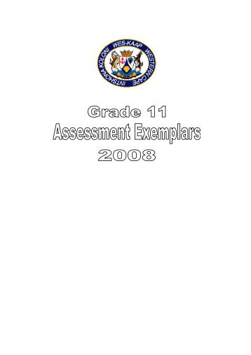 Gr 11 Assesment Booklet - Maths Excellence