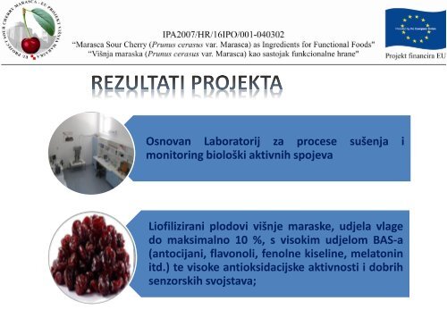 viÅ¡nja maraska kao sastojak funkcionalne hrane